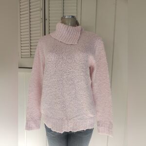 Westbound Soft Pink Cowl Neck Sweater